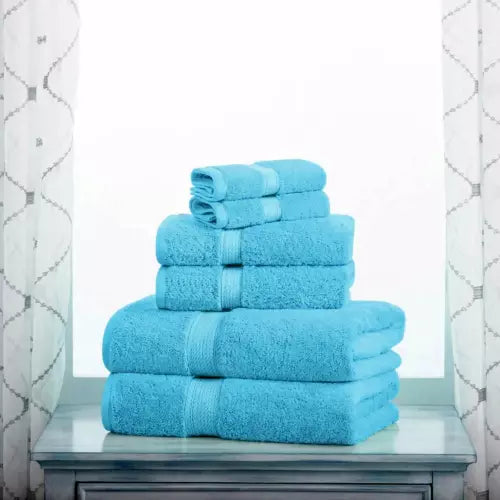 Egyptian Cotton 6 Piece Towel Bale 800 GSM - 2 Face Cloths, 2 Hand Towel, 2 Bath Towels Towelsworld